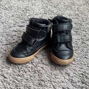 Cat & Jack Kids Black Sneakers with Brown Soles